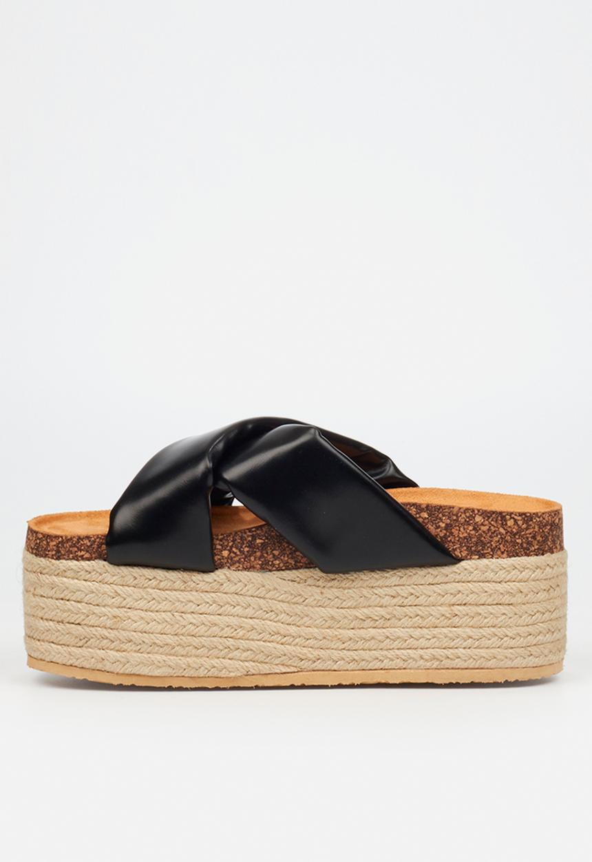 Miss Black - Zahara 4 espadrille - black