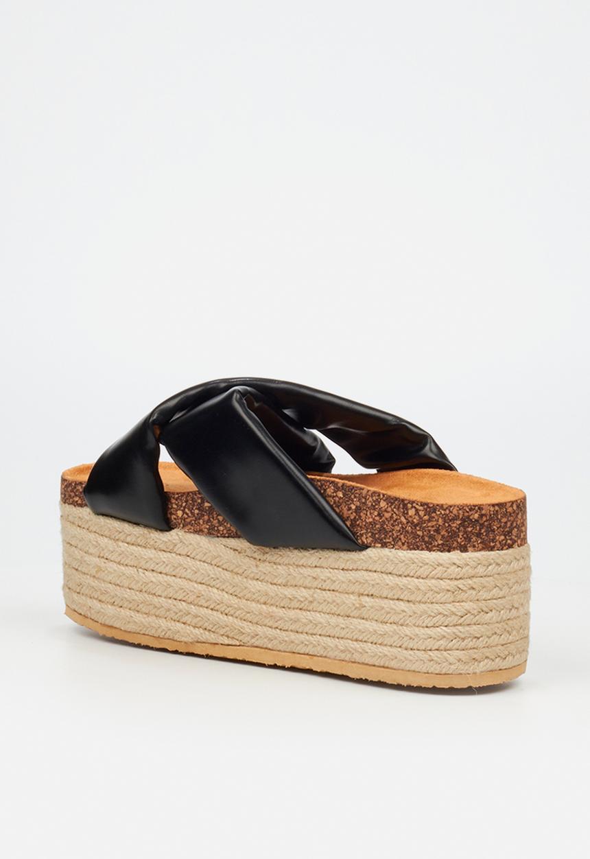 Miss Black - Zahara 4 espadrille - black
