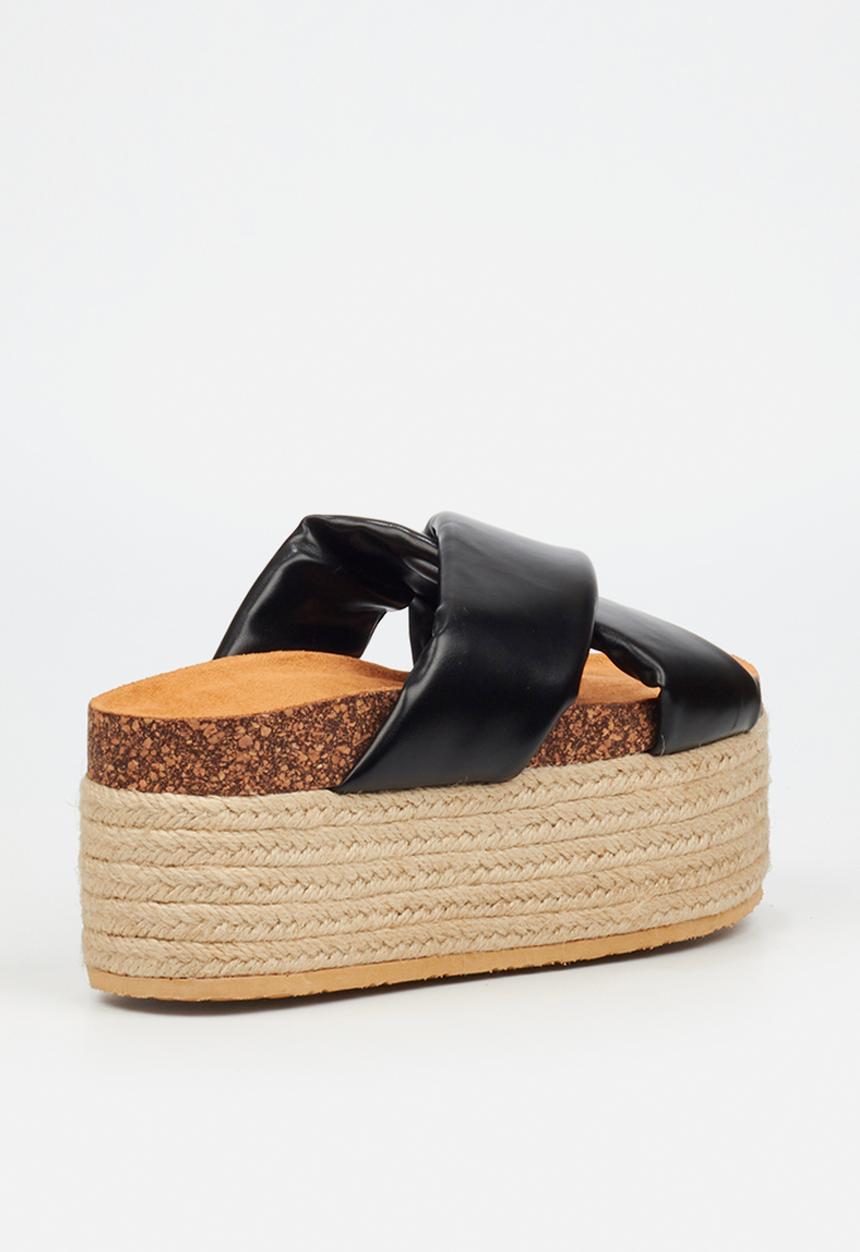 Miss Black - Zahara 4 espadrille - black