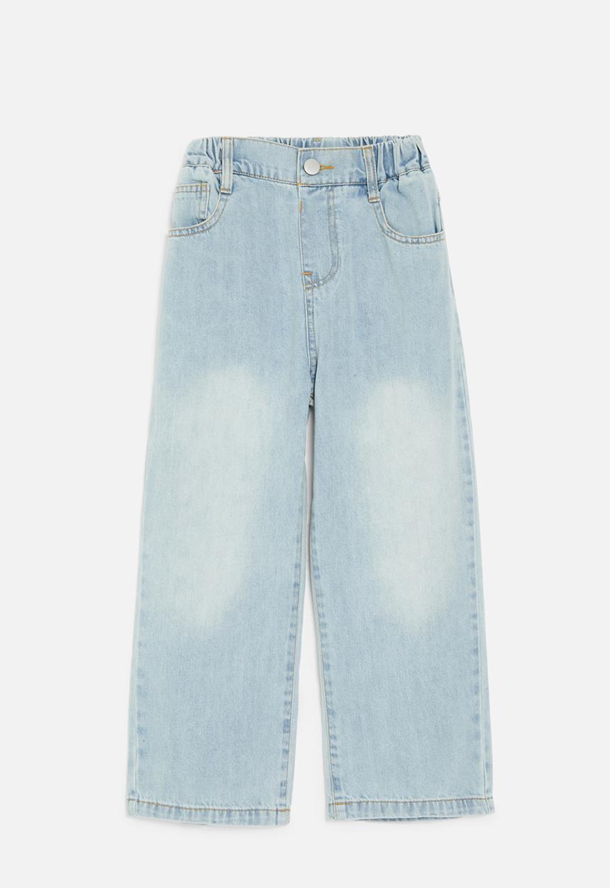 Pop Candy - Wide leg denim jeans-light blue