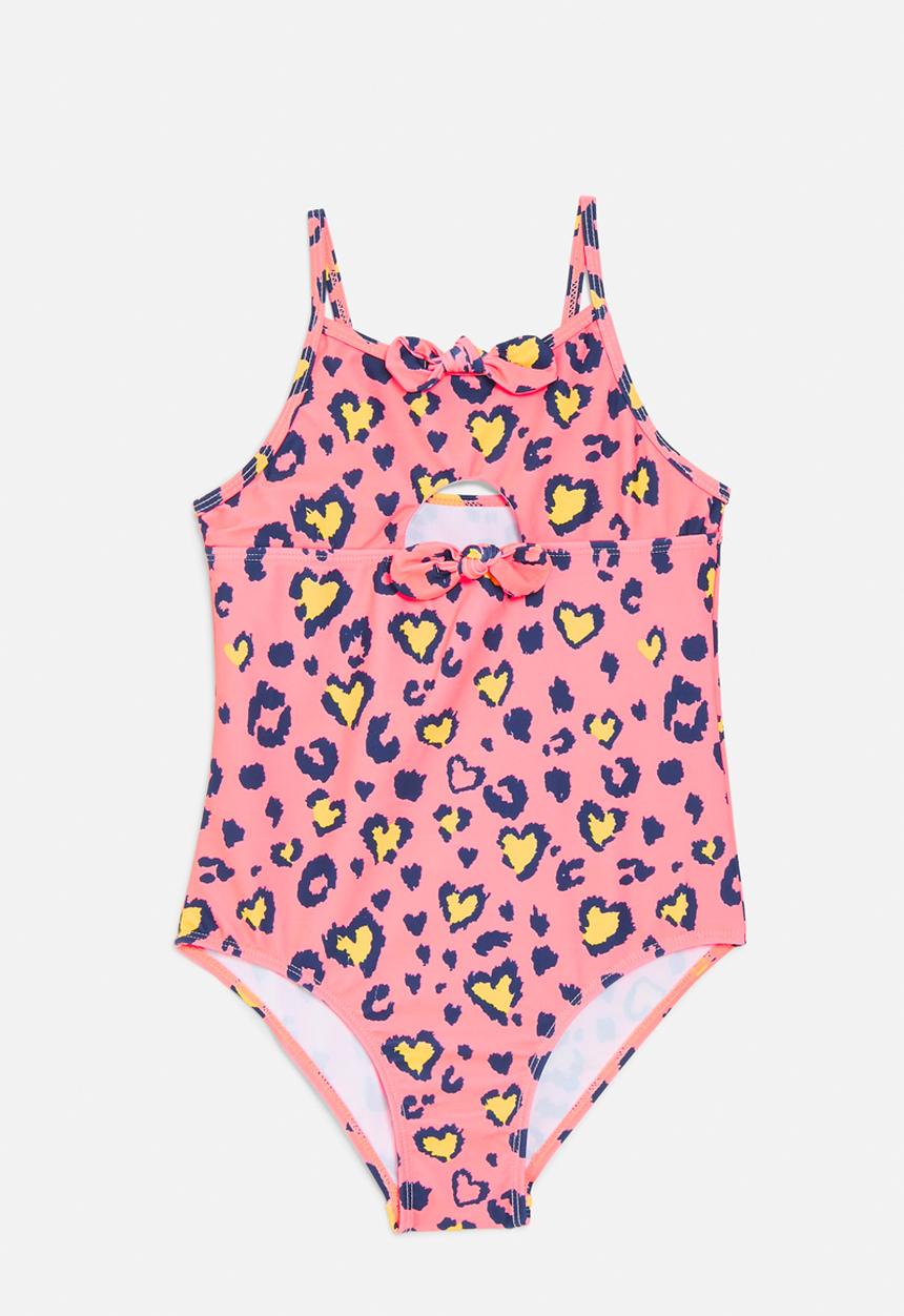Pop Candy - Heart print swimsuit-pink