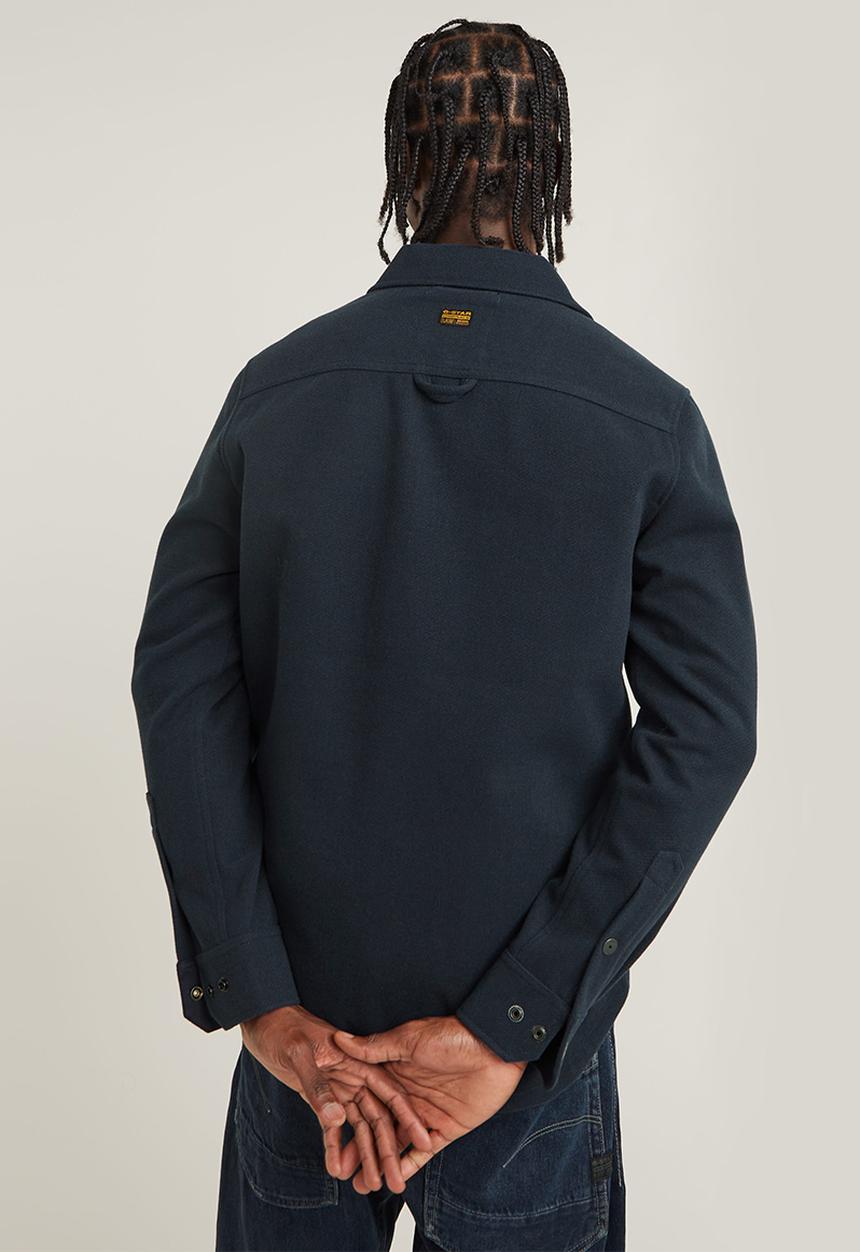 G-STAR - GPO Zip Overshirt - legion blue