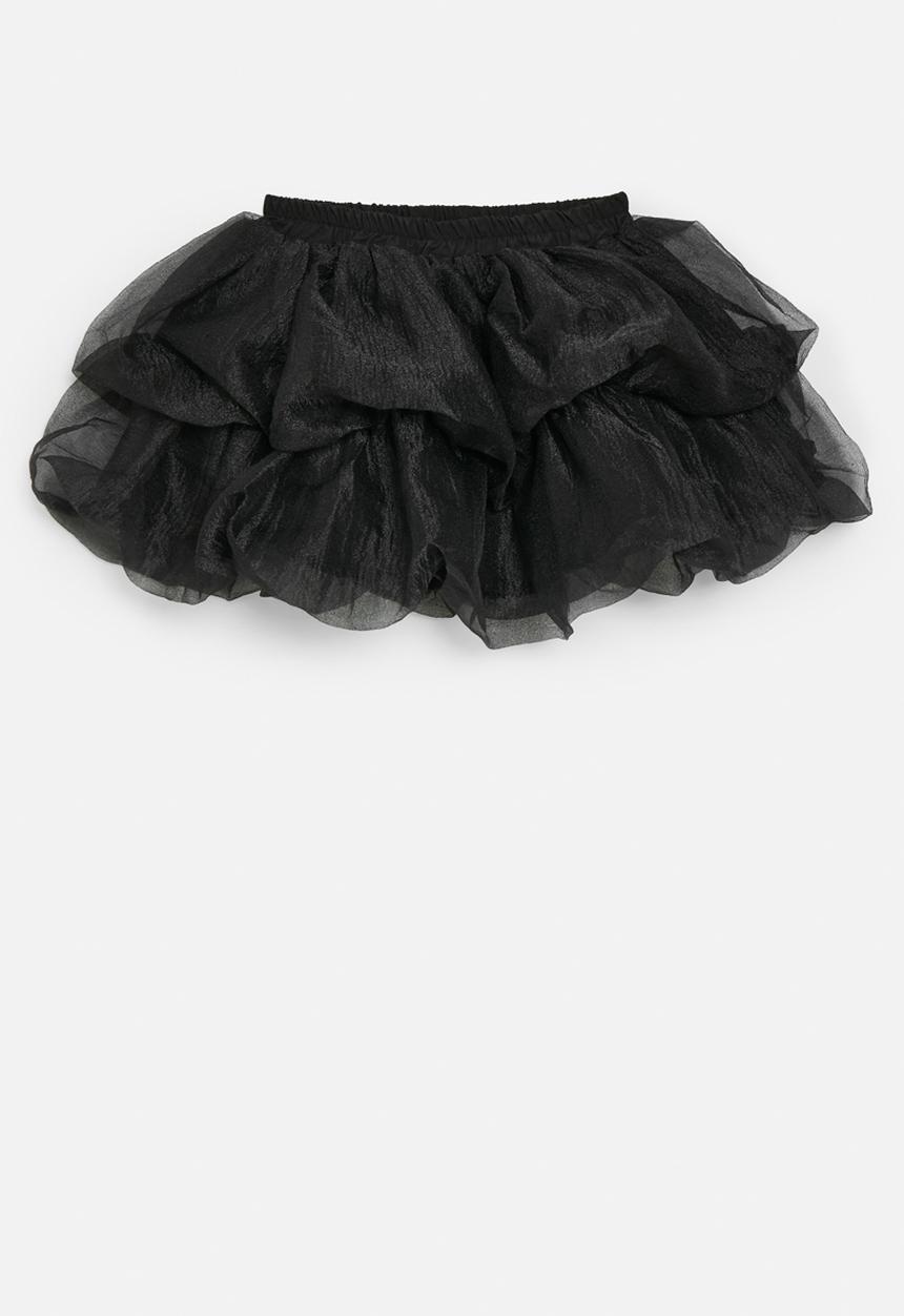 Pop Candy - Tiered bubble skirt - black