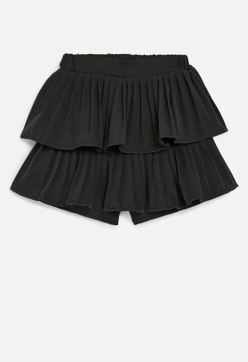 Pop Candy - Tiered skirt - black