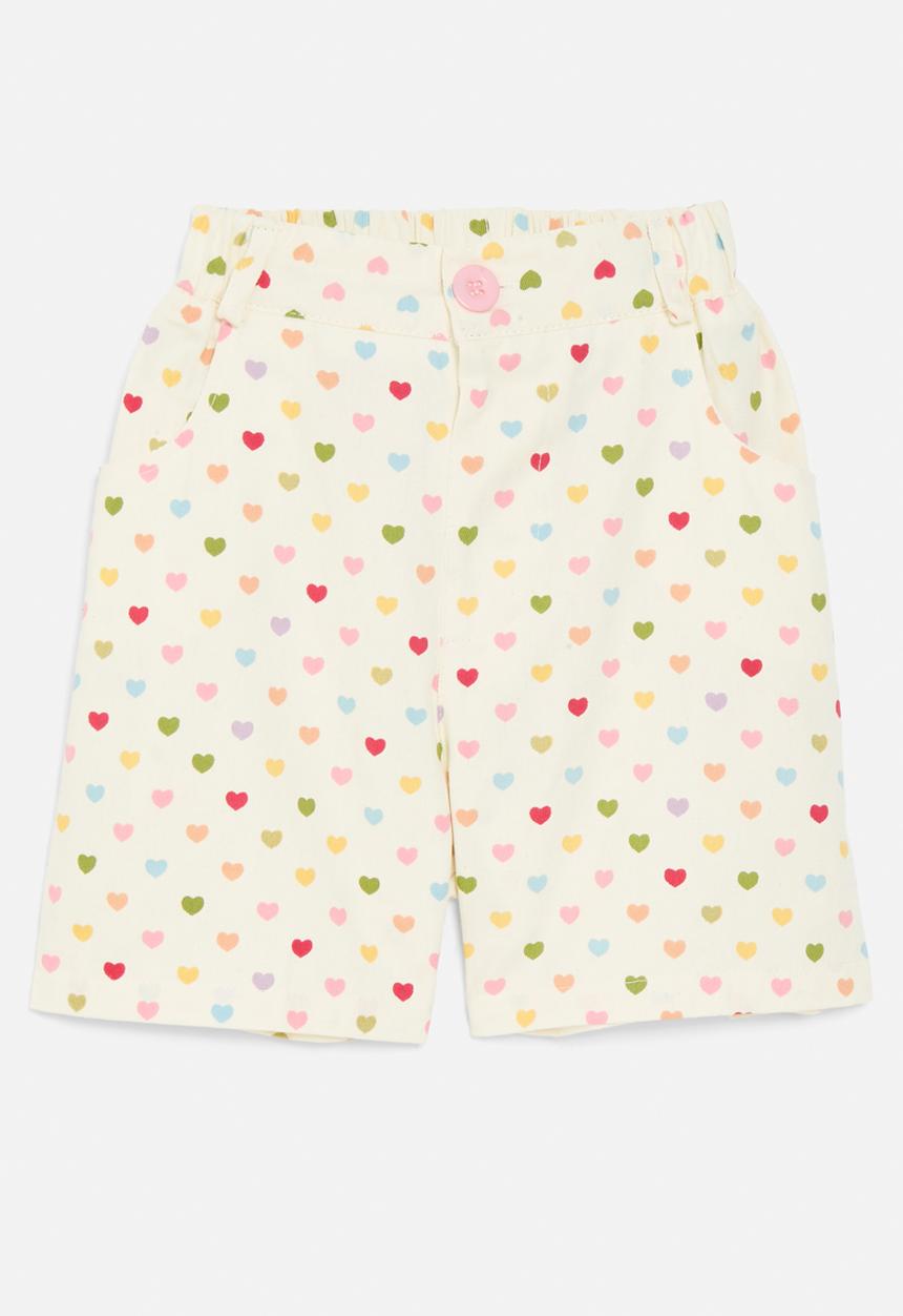 Pop Candy - Heart print shorts - multi