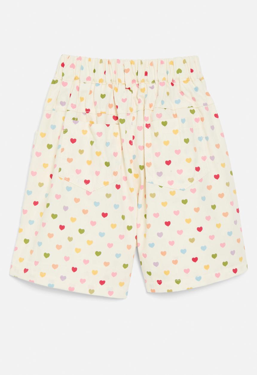 Pop Candy - Heart print shorts - multi