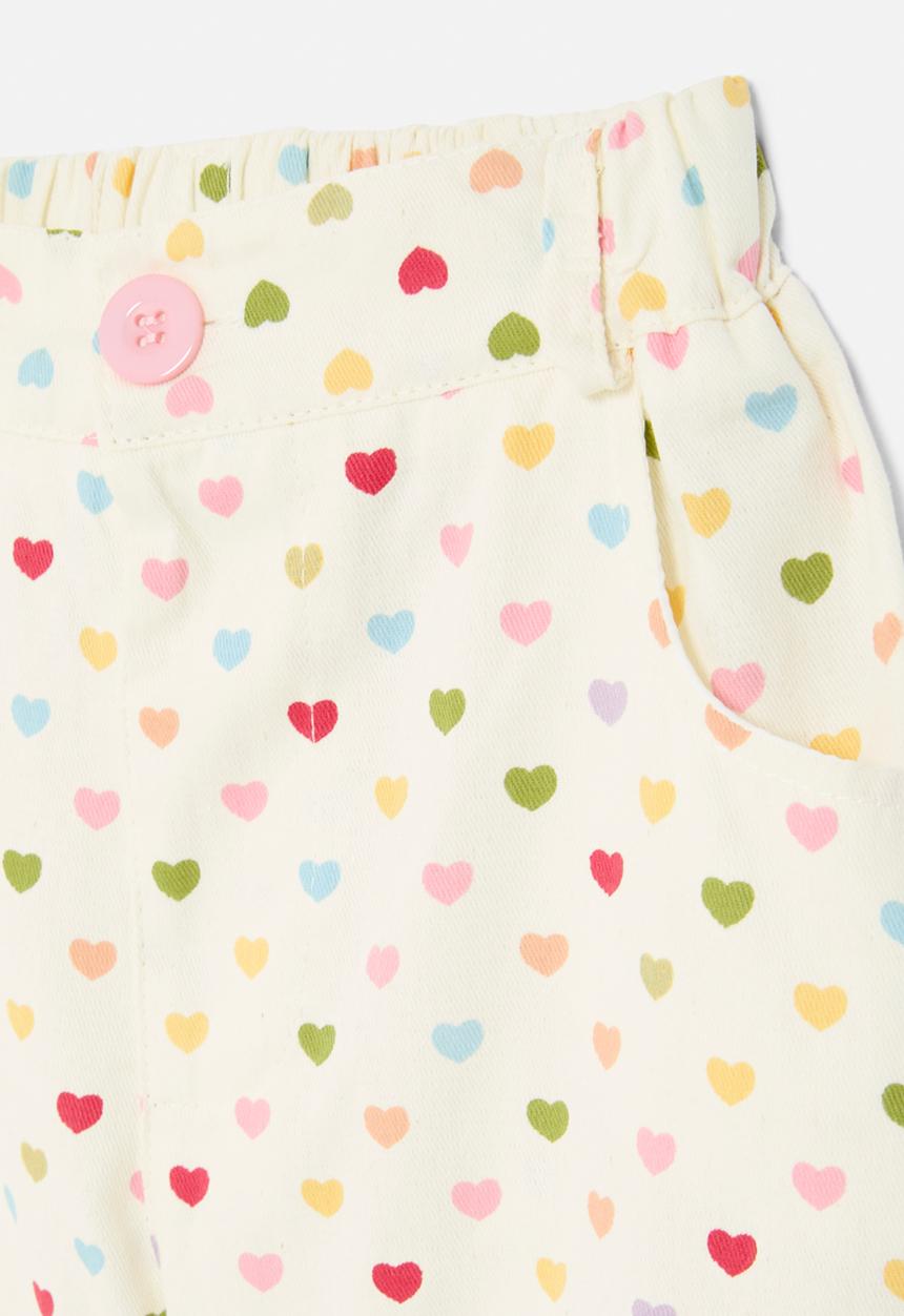 Pop Candy - Heart print shorts - multi