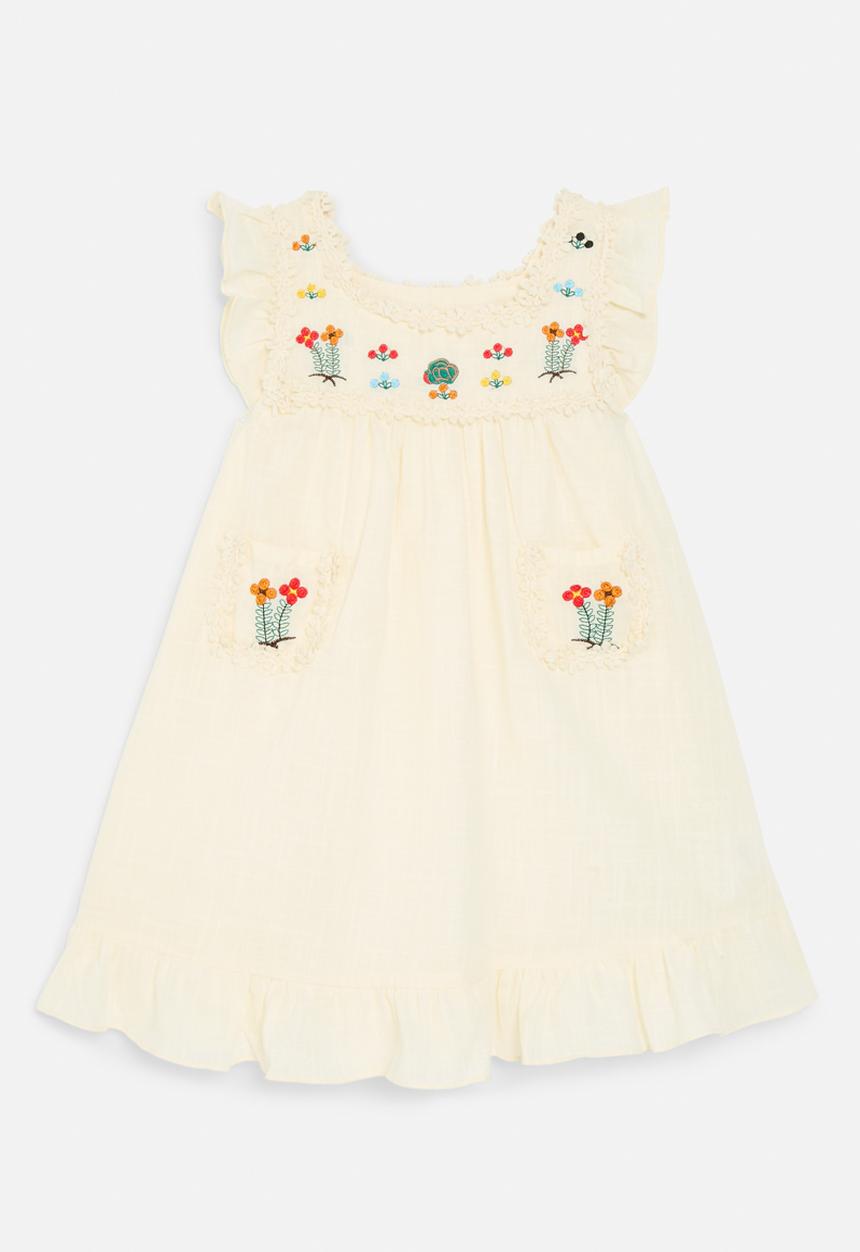 Pop Candy - Floral applique dress-neutral