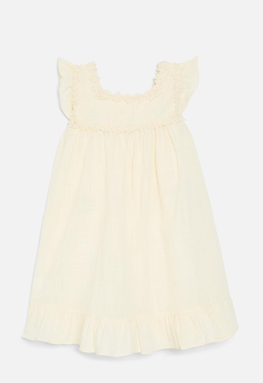 Pop Candy - Floral applique dress-neutral