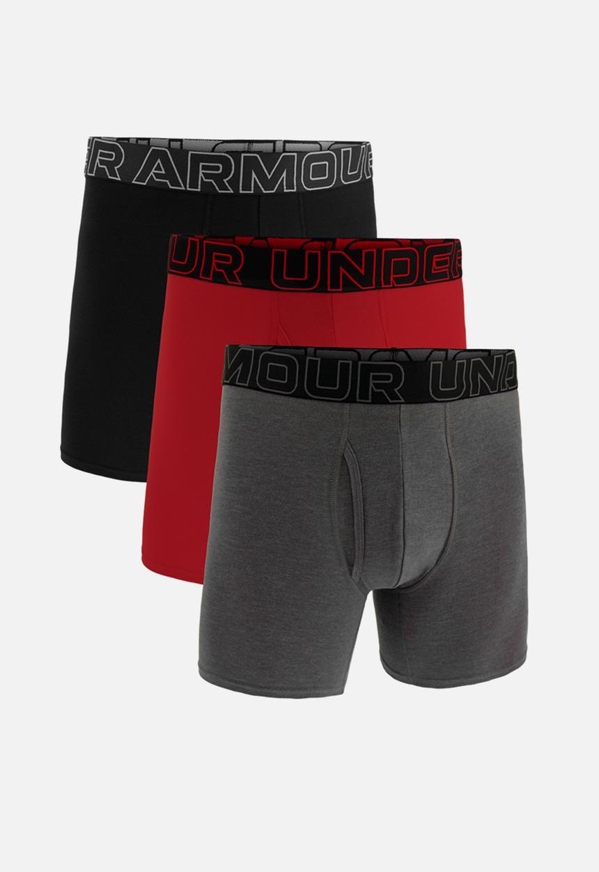 Under Armour - M UA Perf Cotton 6in Regular 3 Pack Boxerjock - Multi 