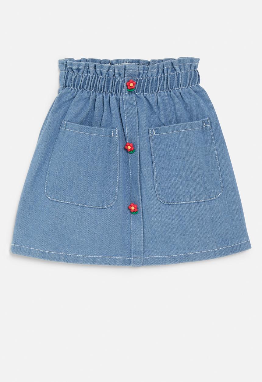 Pop Candy - Paperbag waist skirt - blue