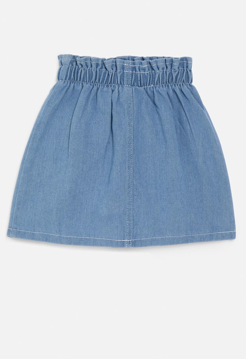 Pop Candy - Paperbag waist skirt - blue