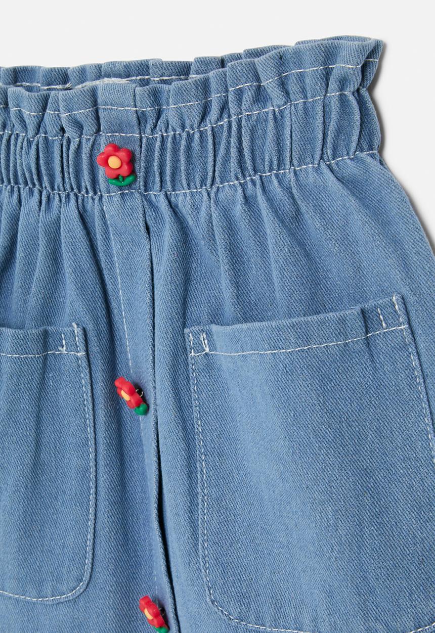 Pop Candy - Paperbag waist skirt - blue