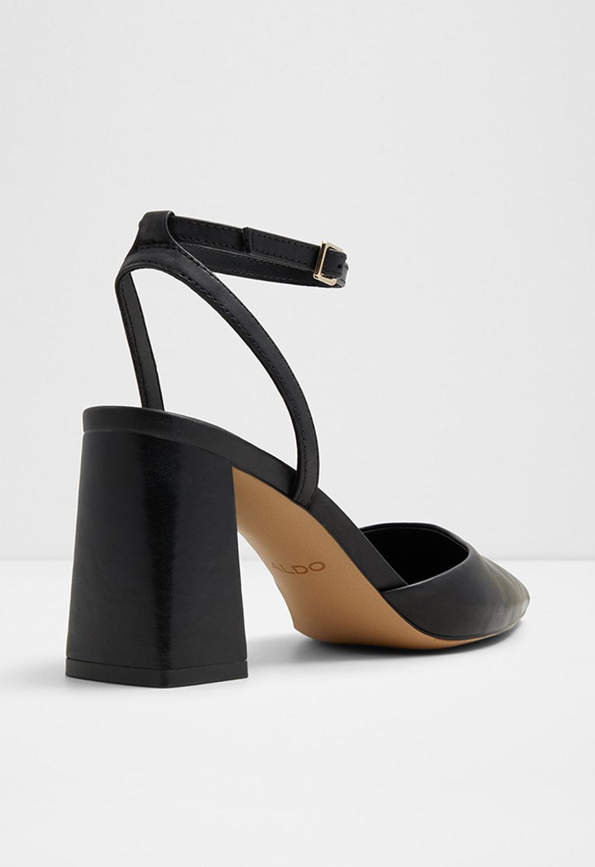 ALDO - Enerelia Ankle Strap Block Heel - Black