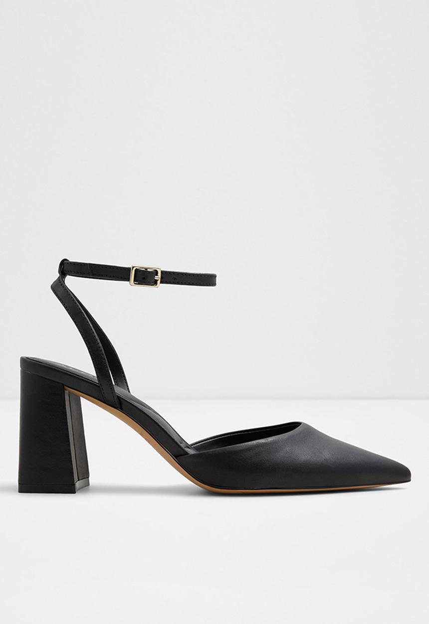 ALDO - Enerelia Ankle Strap Block Heel - Black
