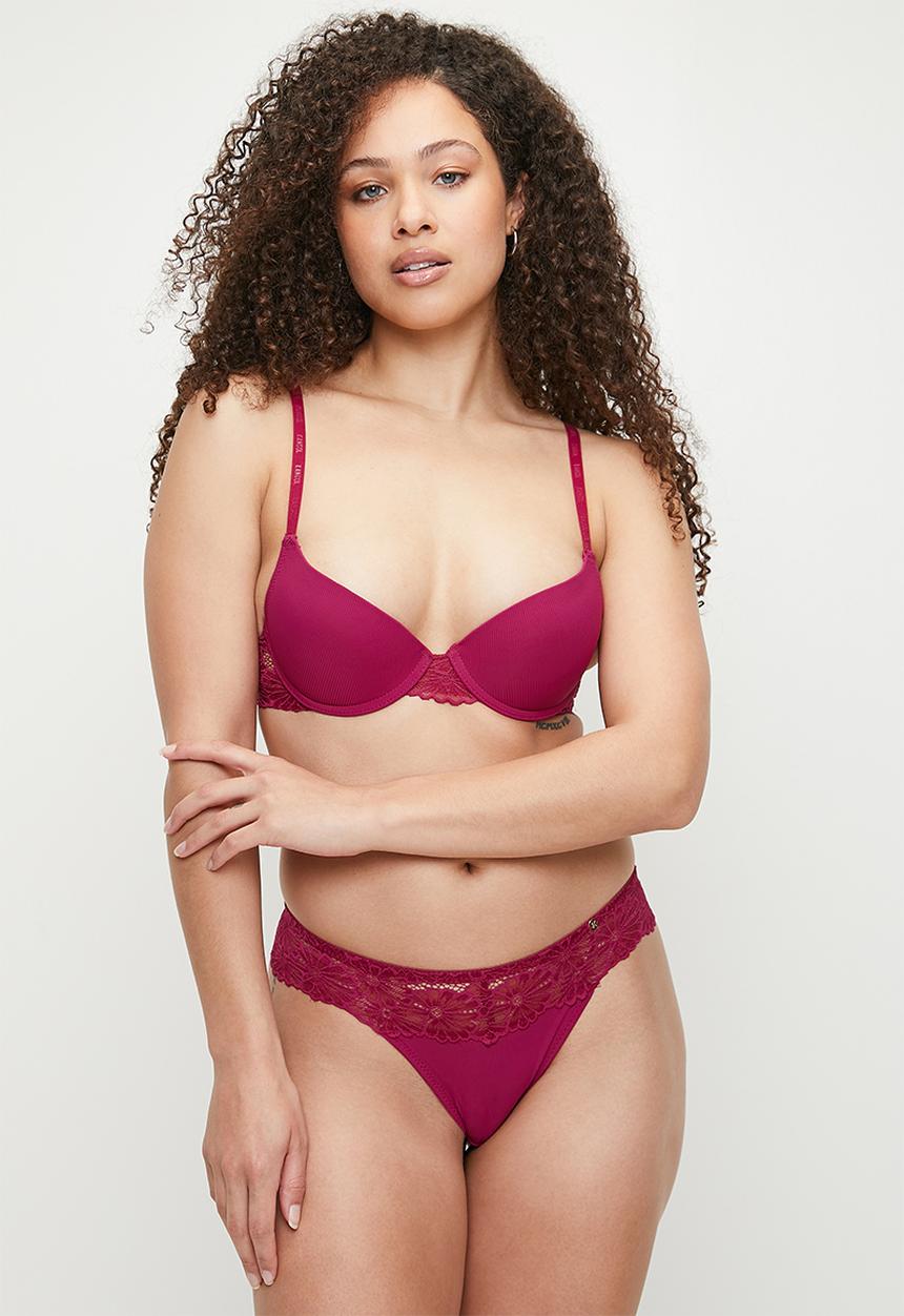 KANGOL - 2 pack tshirt bra - hot pink/indigo