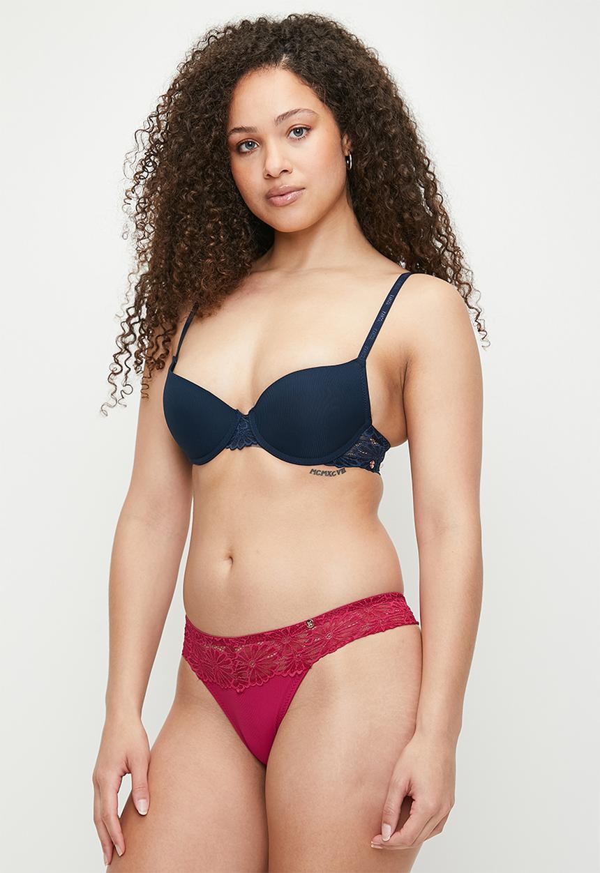 KANGOL - 2 pack tshirt bra - hot pink/indigo