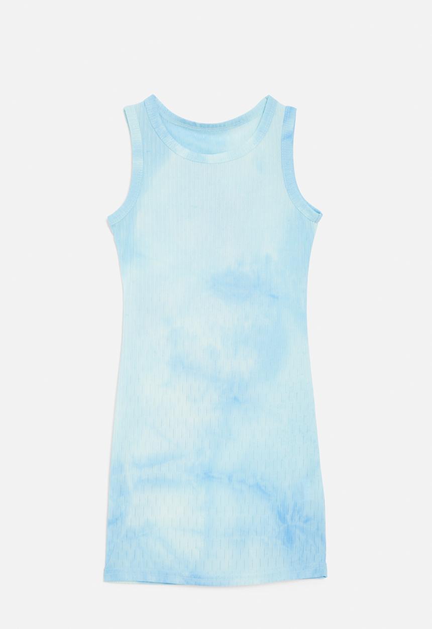 Pop Candy - Tie dye cami dress-light blue