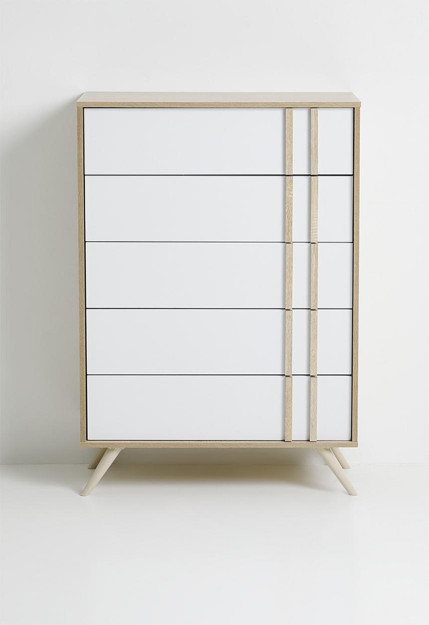 Sixth Floor - Kara 5 drawer - natural