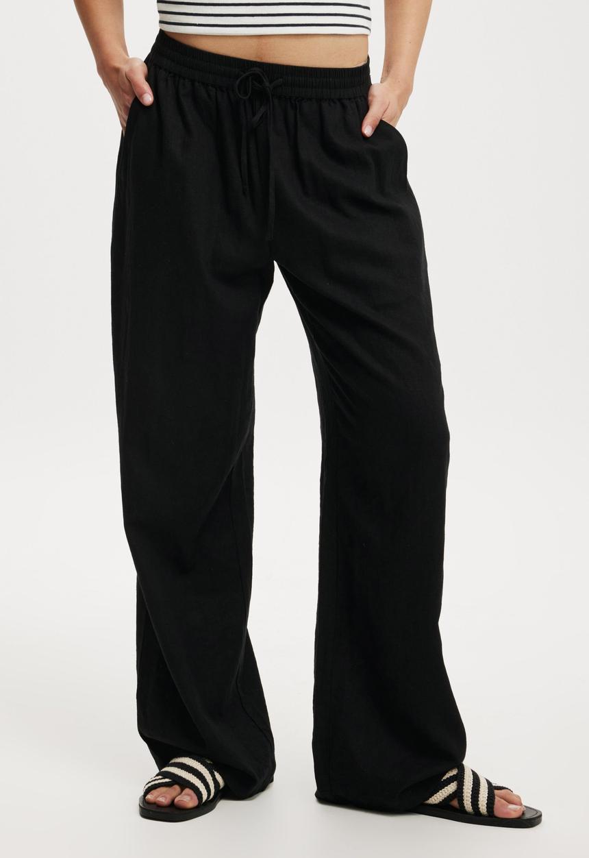 Cotton On - Haven Wide Leg Pant - Black
