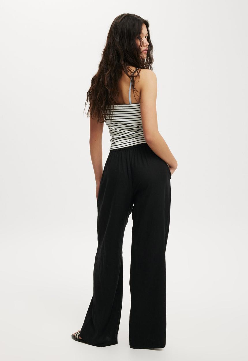 Cotton On - Haven Wide Leg Pant - Black