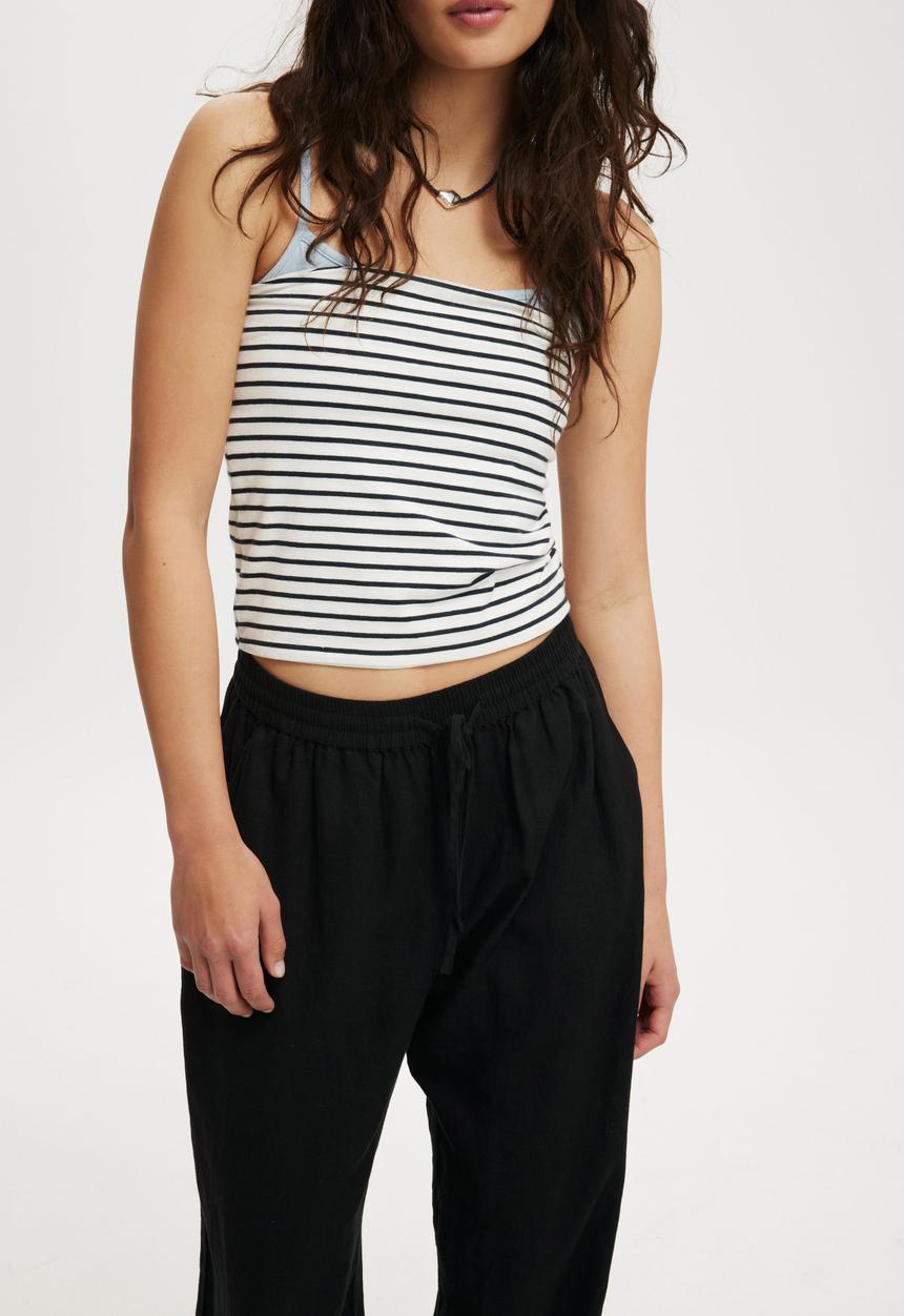 Cotton On - Haven Wide Leg Pant - Black