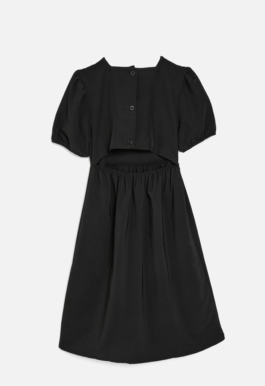 Pop Candy - Puff sleeve dress - black
