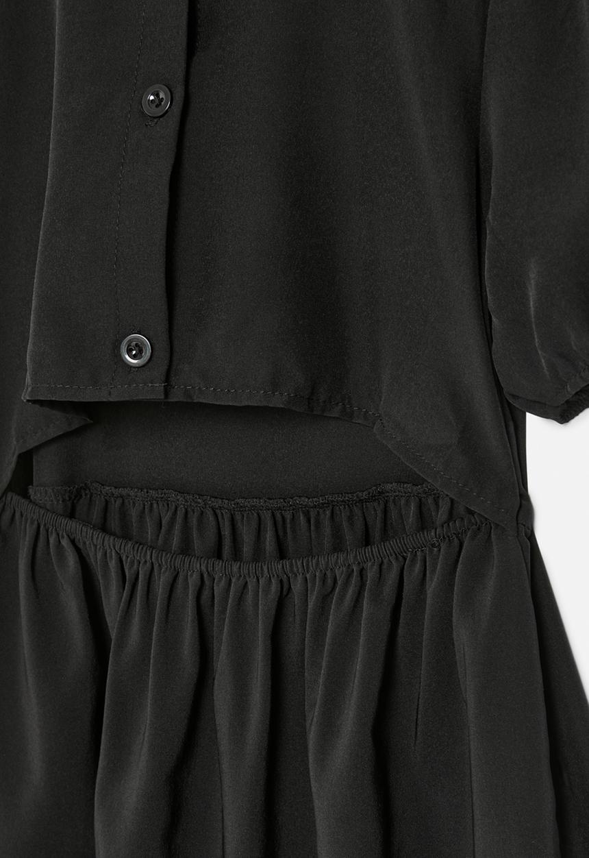 Pop Candy - Puff sleeve dress - black