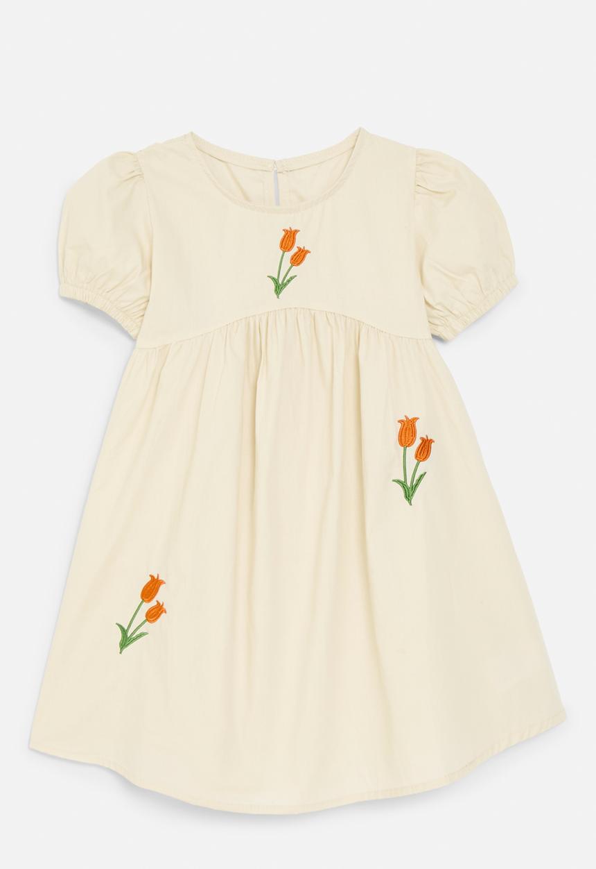 Pop Candy - Floral applique dress - off white