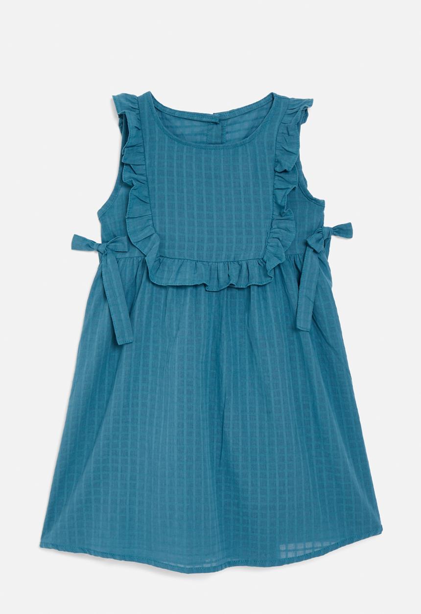 Pop Candy - Dress with bow detail - blue