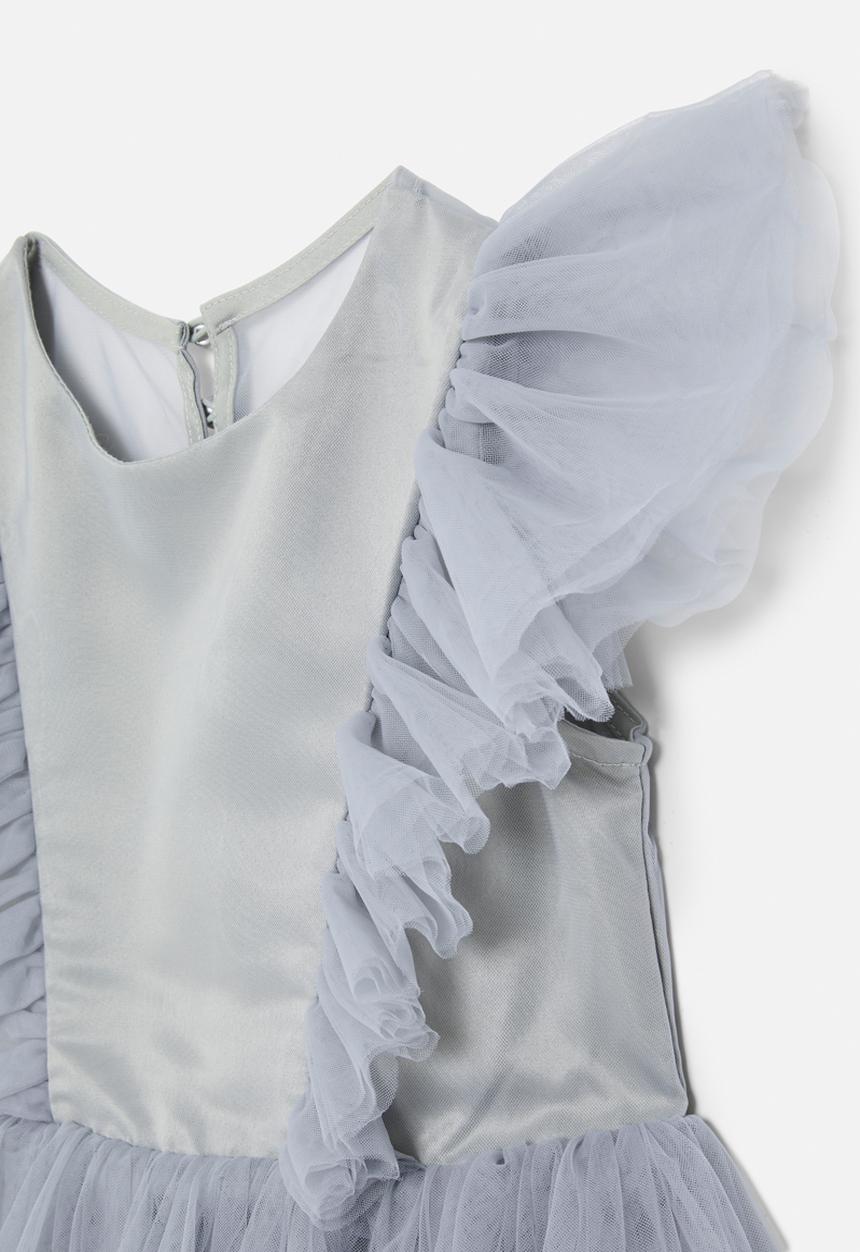 Pop Candy - Frilled sleeve dress - grey