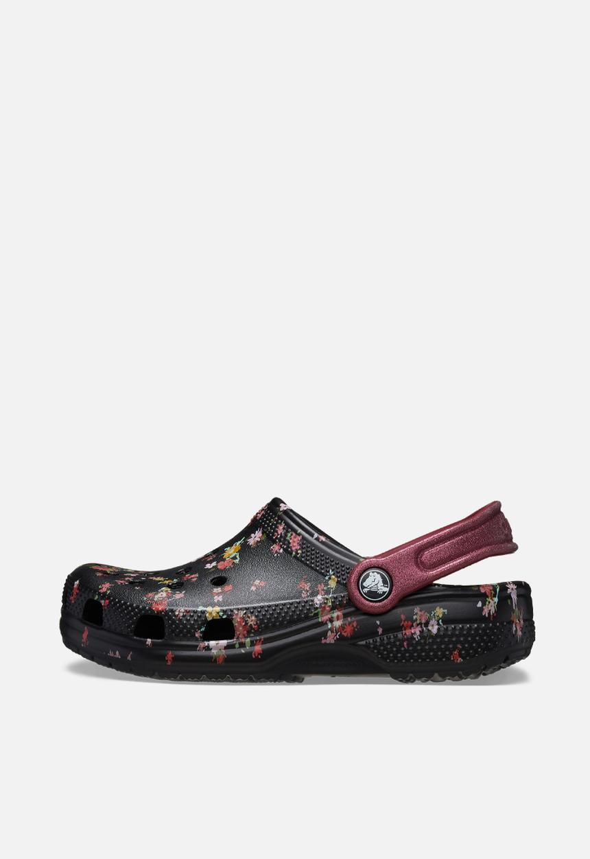 Crocs - Classic Ditsy Floral Clog K - Black/Multi