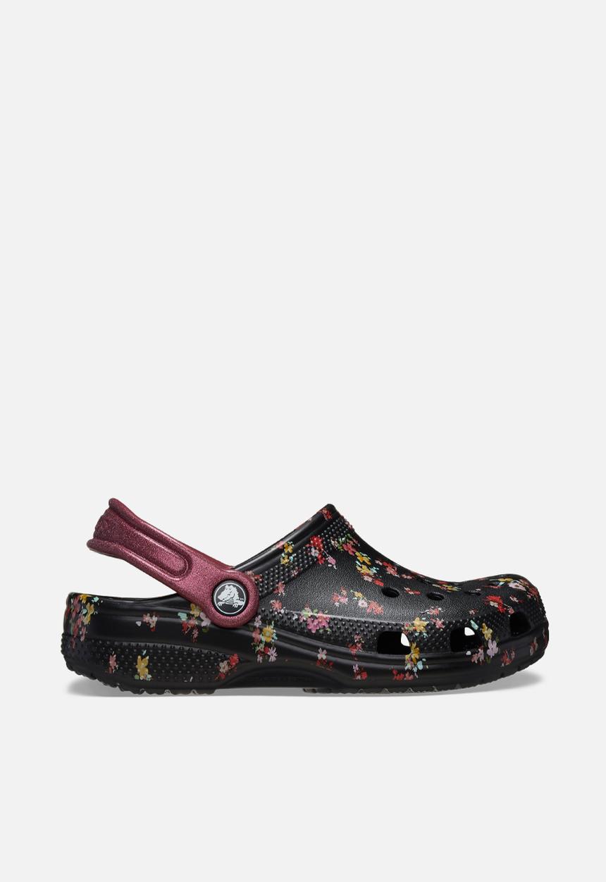 Crocs - Classic Ditsy Floral Clog K - Black/Multi