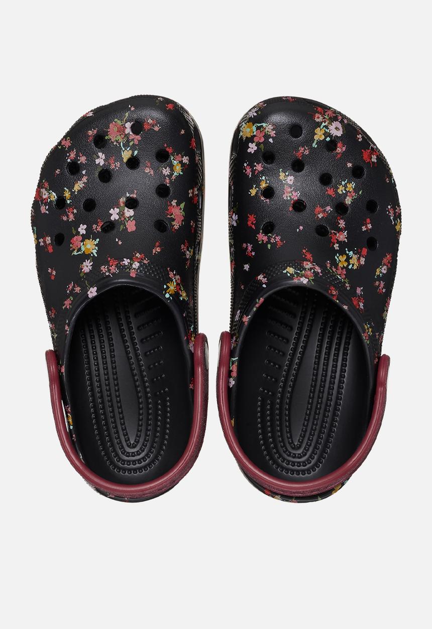 Crocs - Classic Ditsy Floral Clog K - Black/Multi