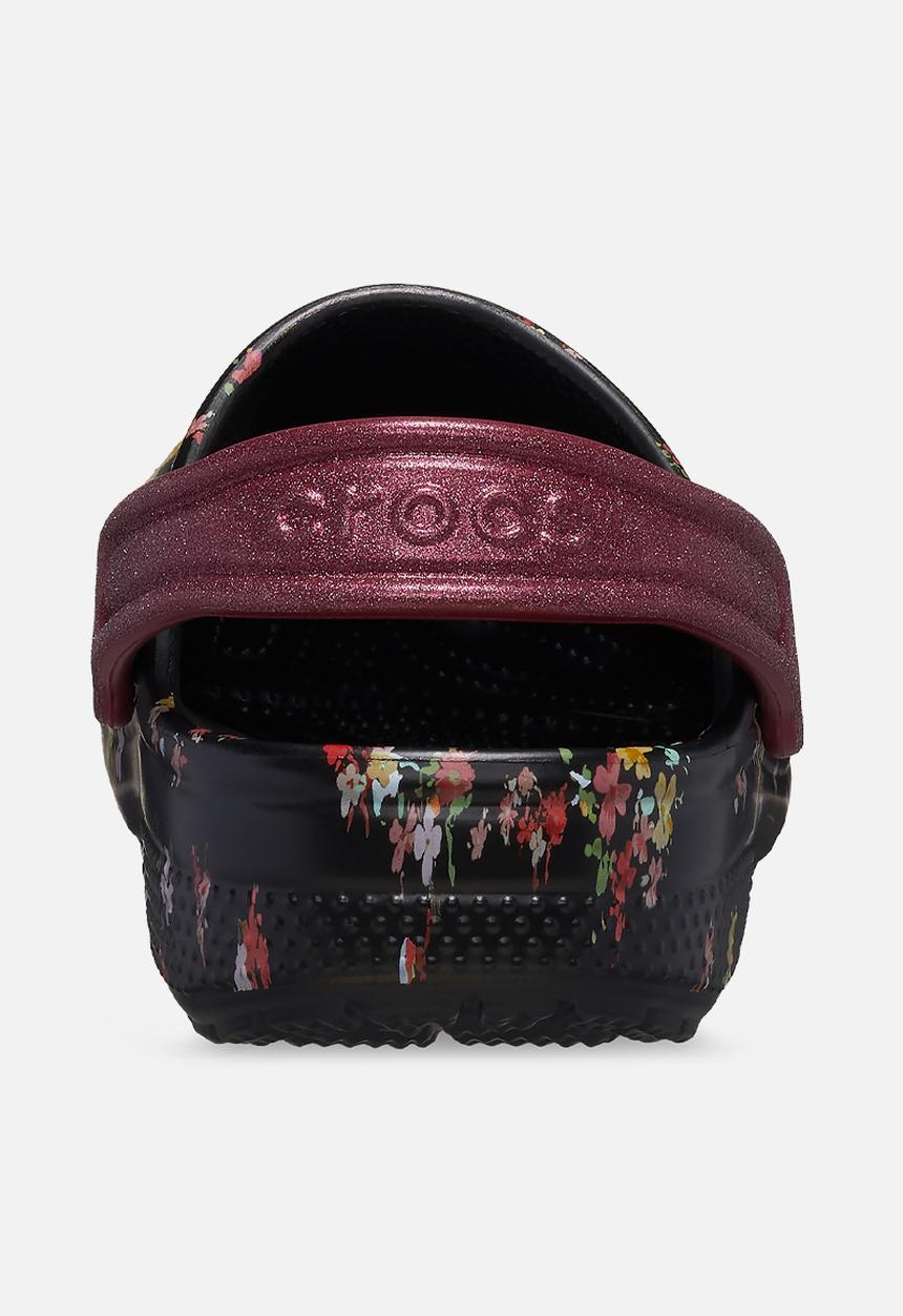 Crocs - Classic Ditsy Floral Clog K - Black/Multi