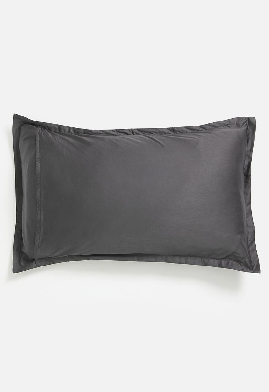Sixth Floor - T400 Egyptian cotton oxford King pillowcase - graphite