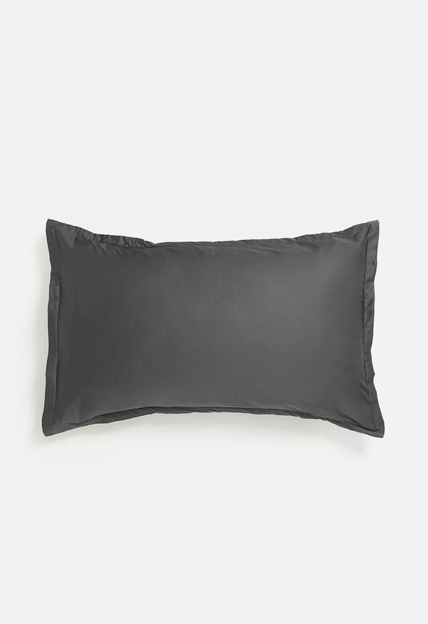 Sixth Floor - T400 Egyptian cotton oxford King pillowcase - graphite