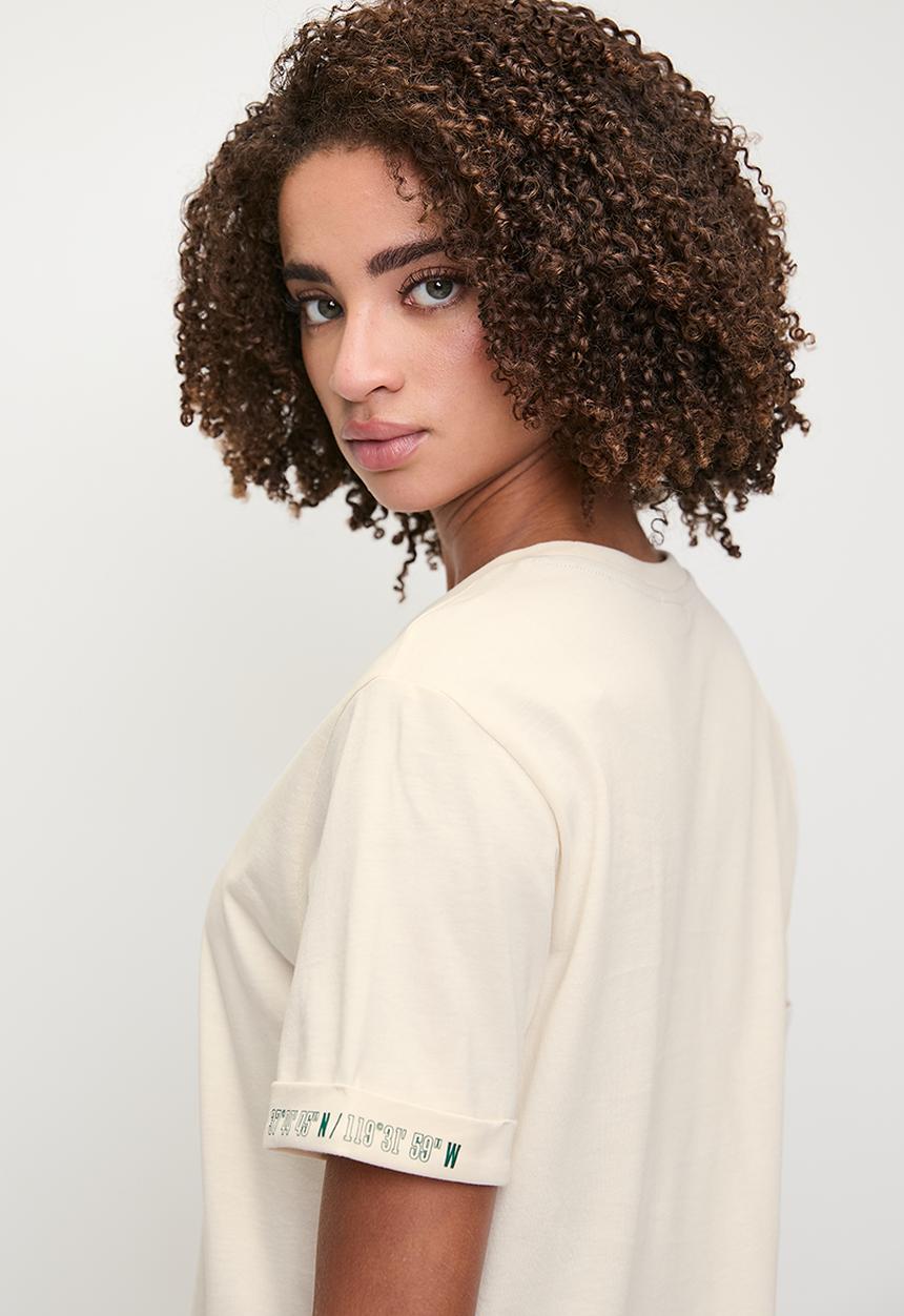 The North Face - W s/s coordinates tee - white dune