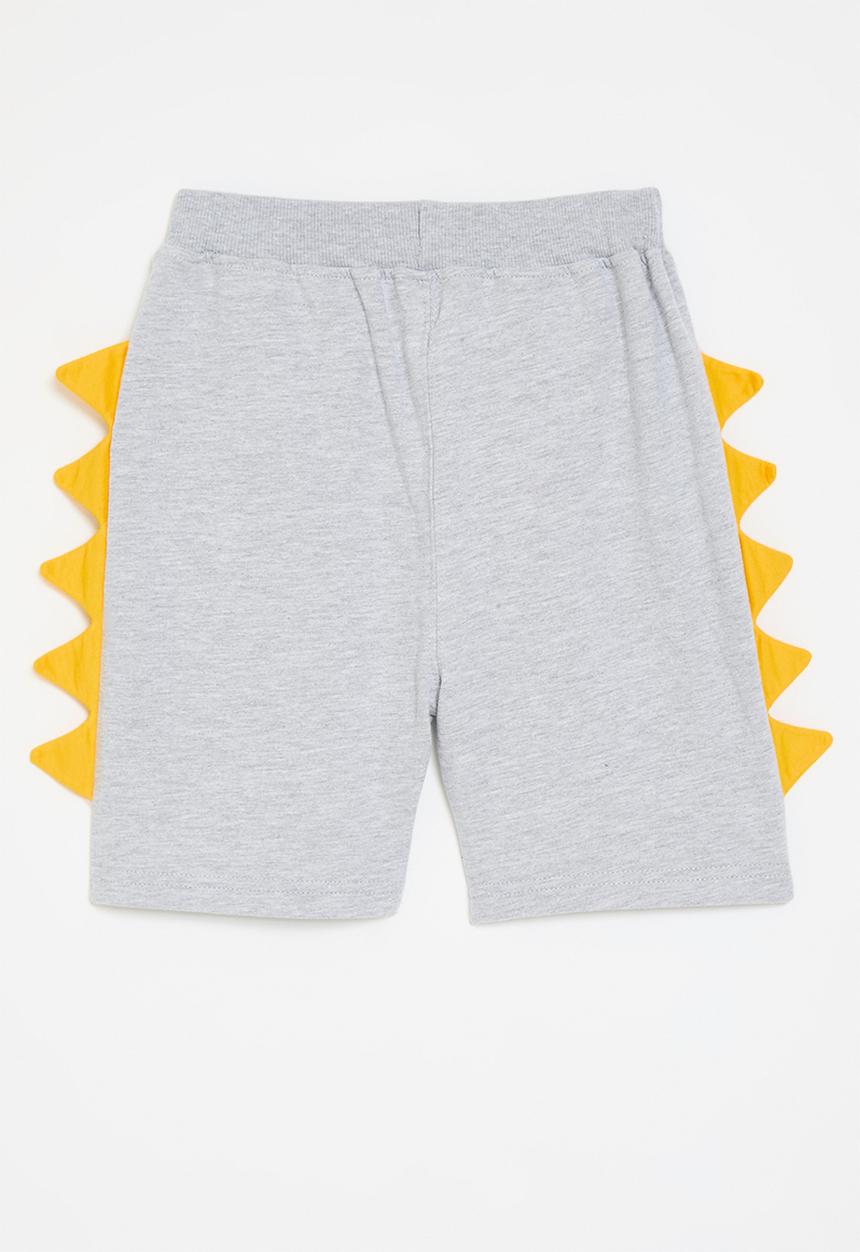 Pop Candy - Shorts-grey & yellow