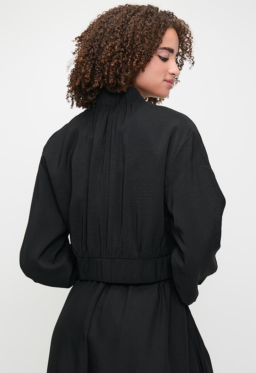 MILLA - Co-ord jacket with embroidery - black