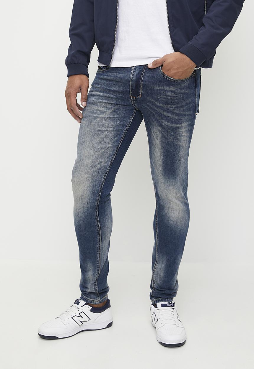 Alpha Industries - Ai milan jeans - mid blue
