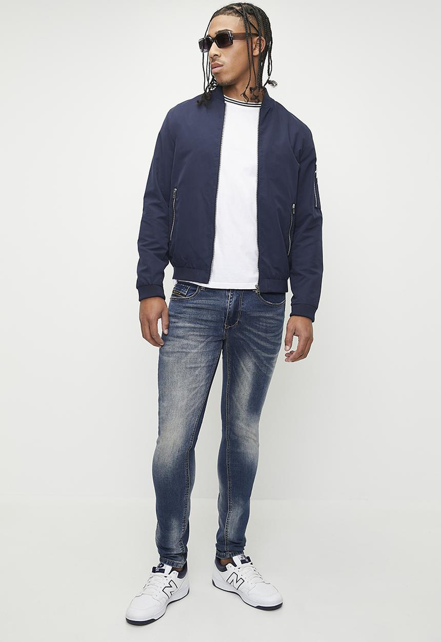 Alpha Industries - Ai milan jeans - mid blue