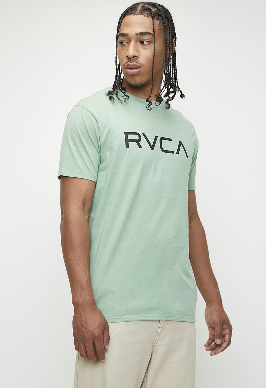 RVCA - Big Rvca Short sleeve Red Stitch Black Logo - Granite Green
