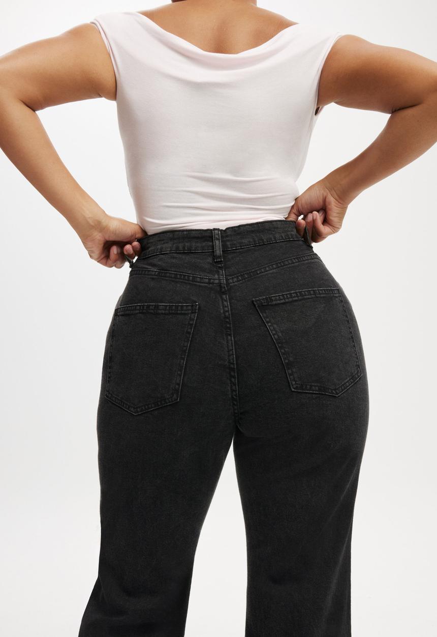 Cotton On - Curvy Stretch Bootcut Jean - Graphite Black