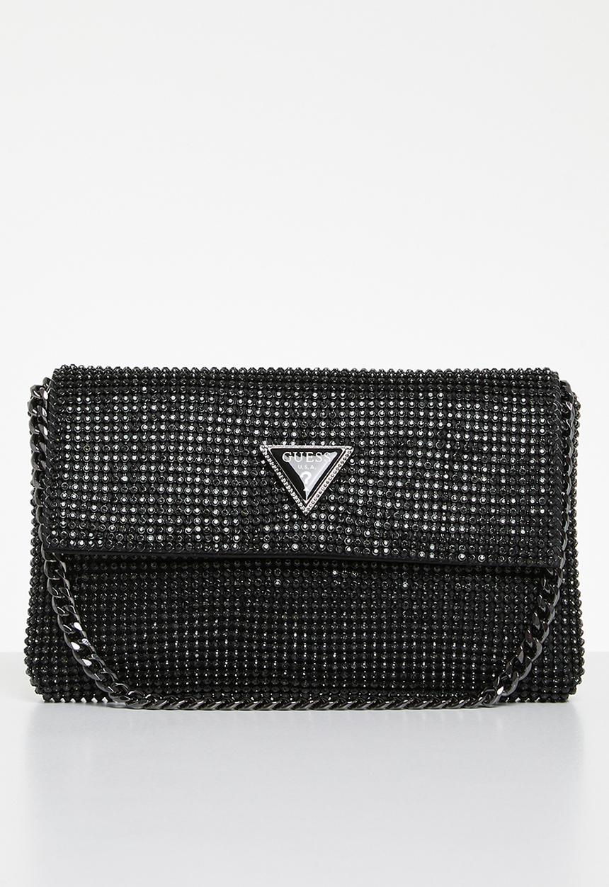GUESS - Zalina flap clutch - black
