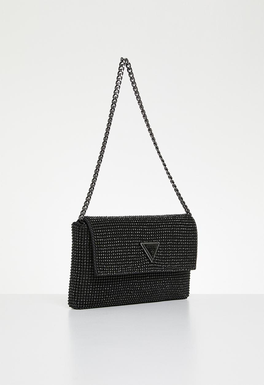 GUESS - Zalina flap clutch - black