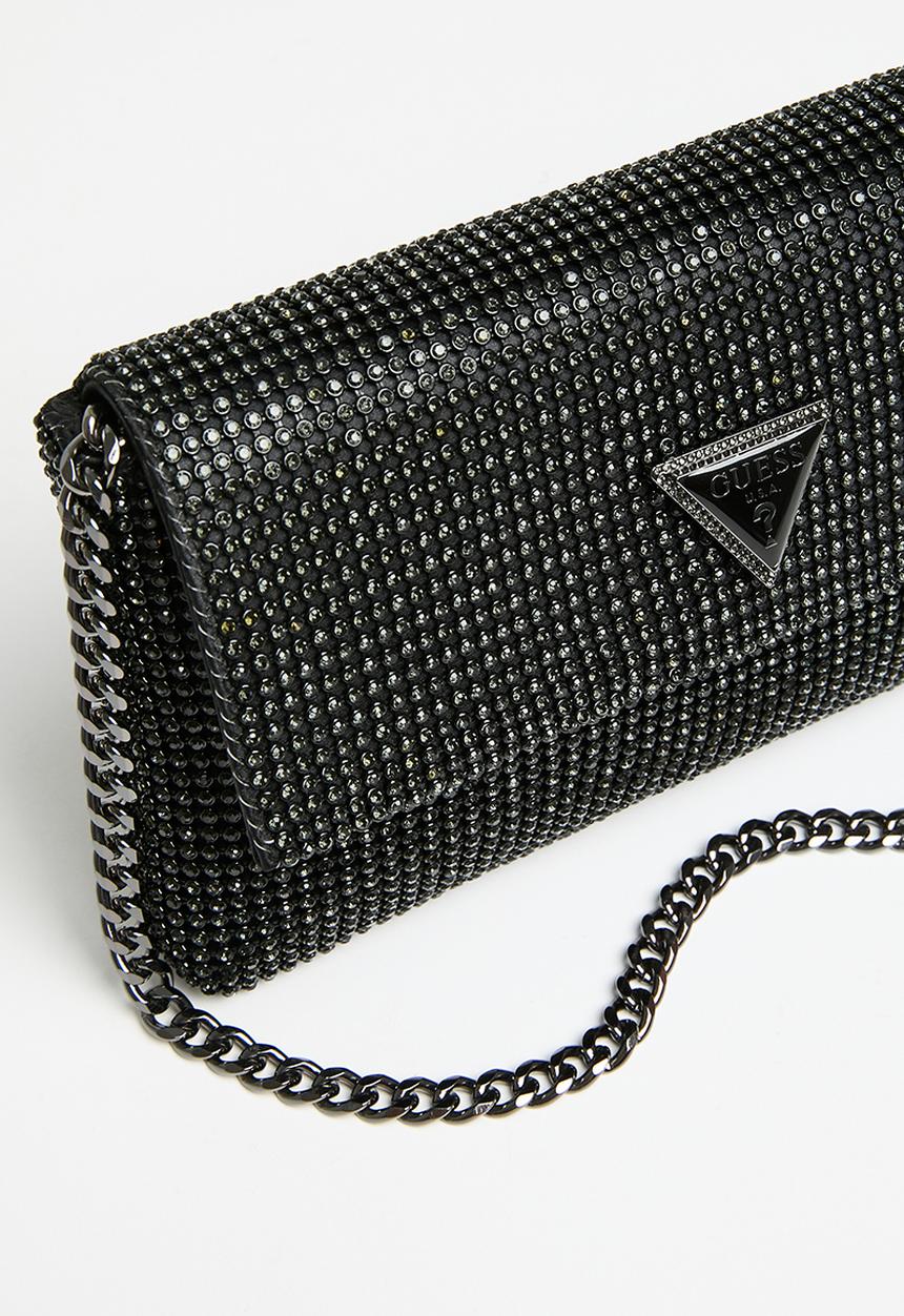GUESS - Zalina flap clutch - black