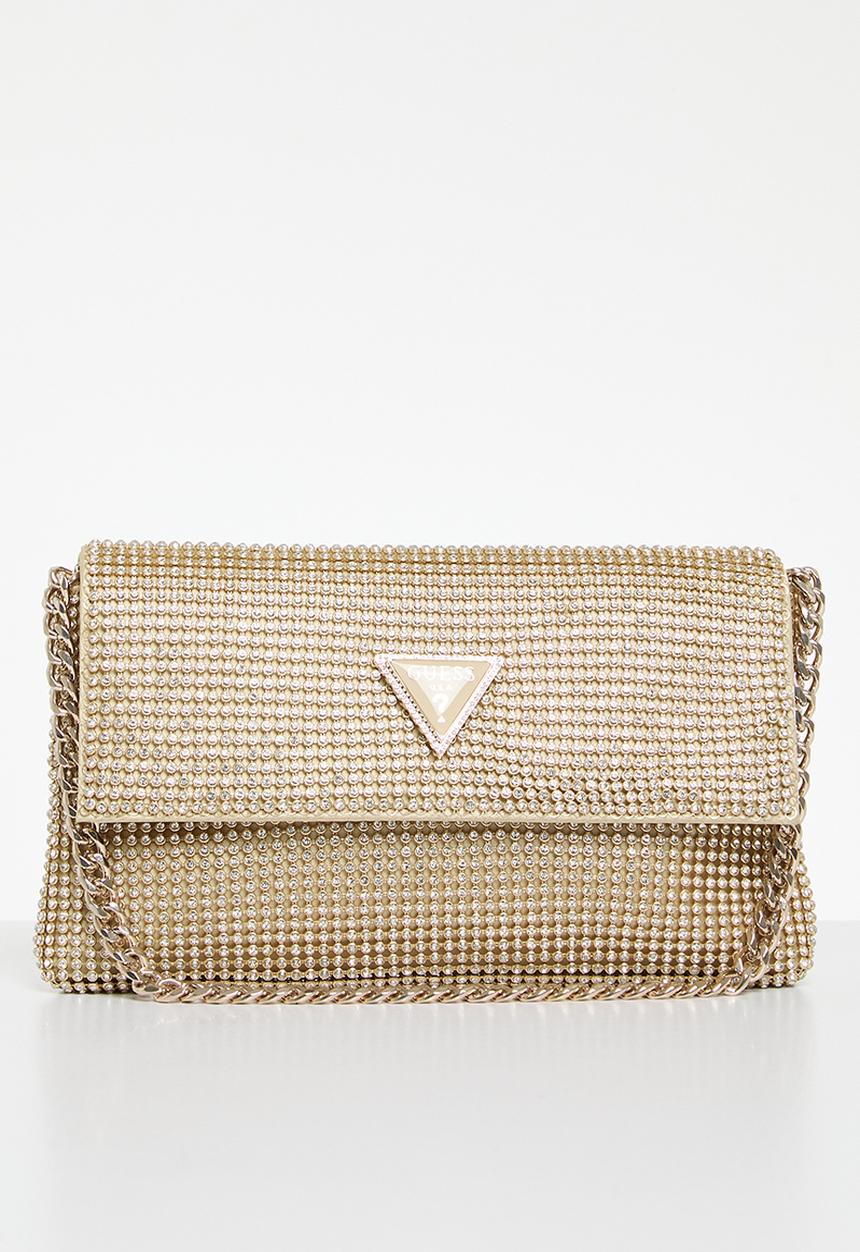 GUESS - Zalina flap clutch - gold