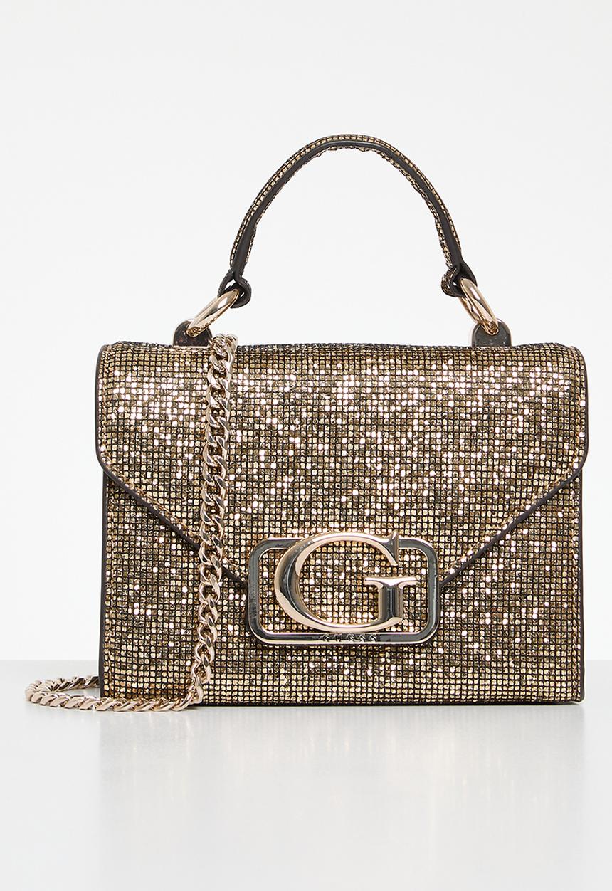 GUESS - Zalina mini top handle flap - gold