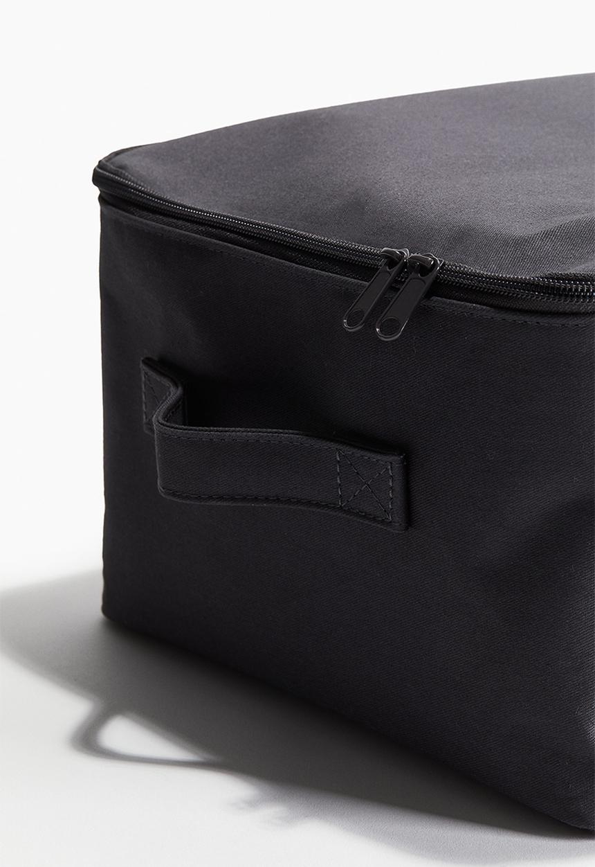 H&M - Lidded toy storage basket - dark grey